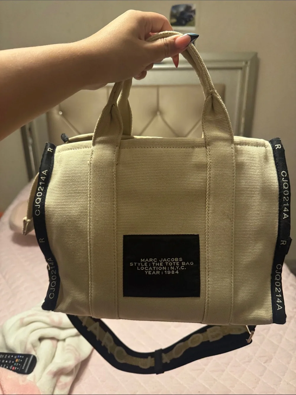 Marc Jacobs cream canvas